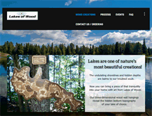 Tablet Screenshot of lakesofwood.com